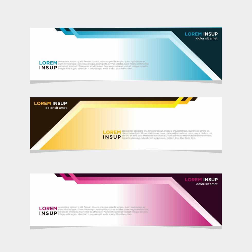 Modern vector banner web background abstract design template