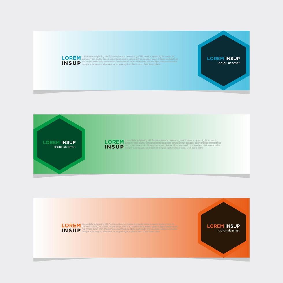 Modern vector banner web background abstract design template