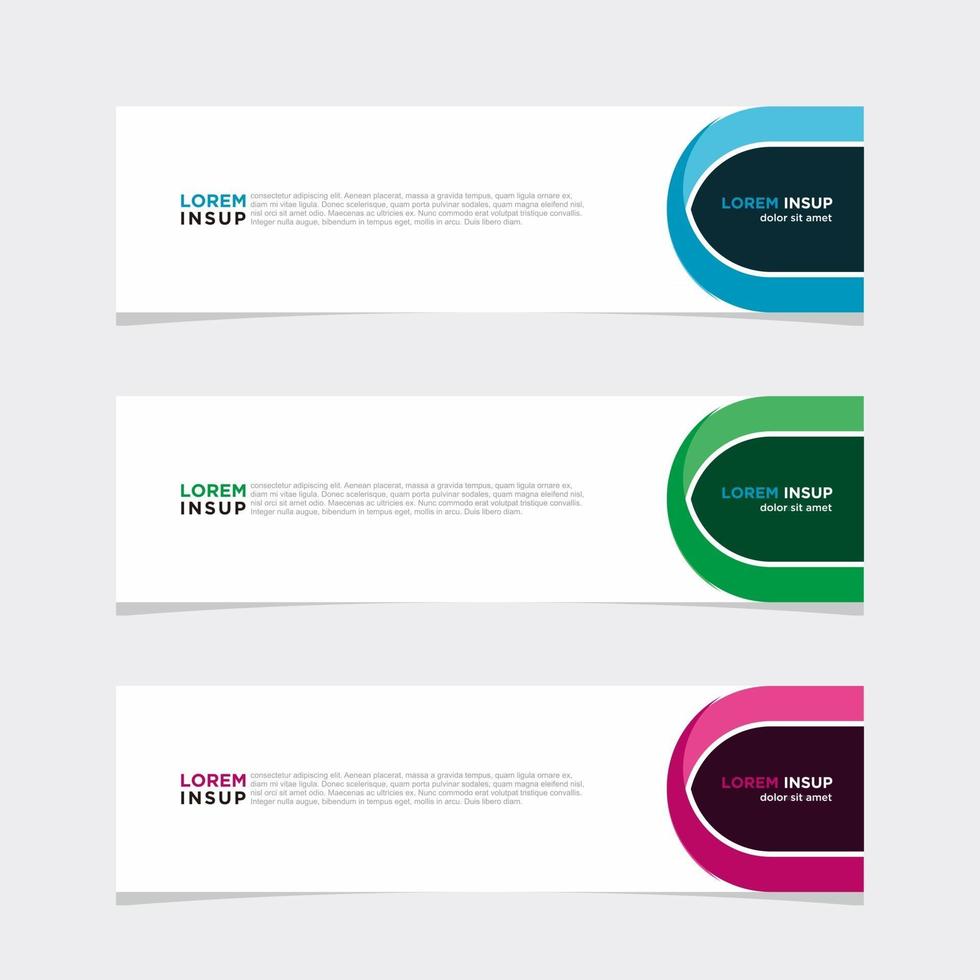 Modern vector banner web background abstract design template