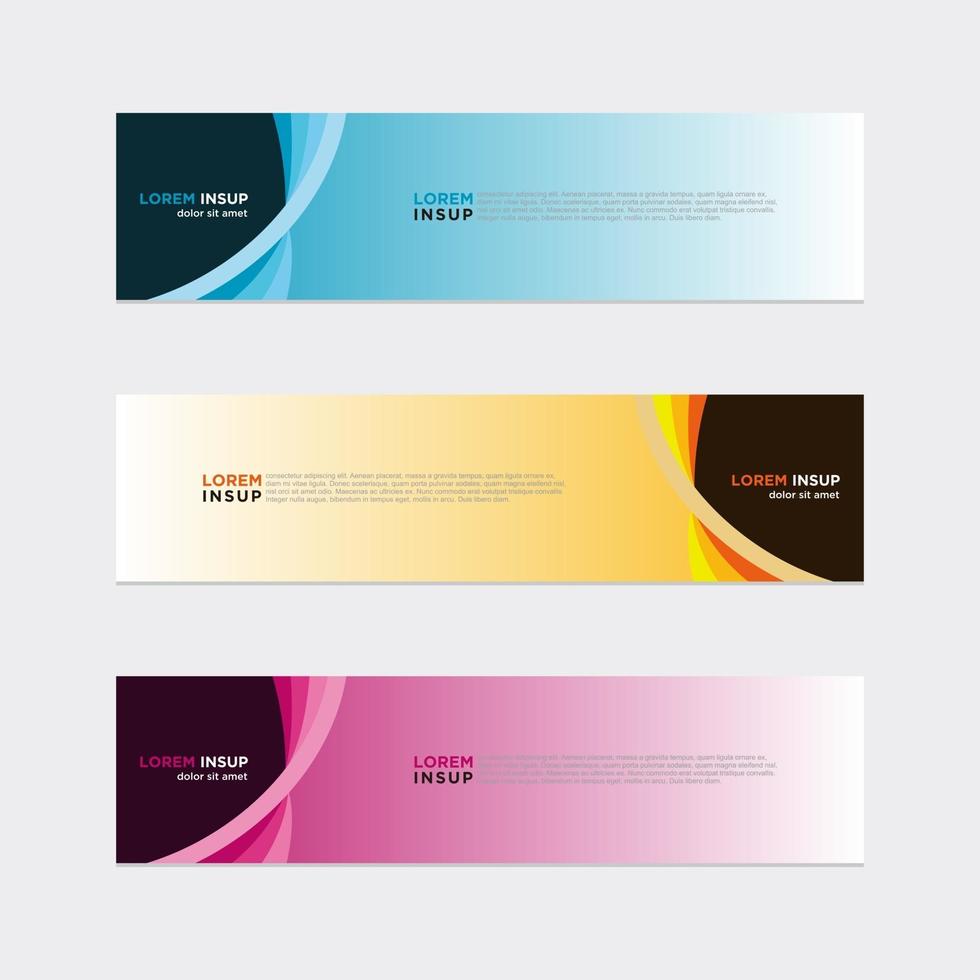 Modern vector banner web background abstract design template