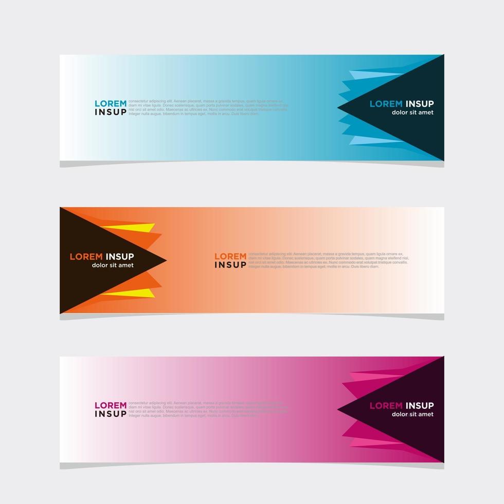 Modern vector banner web background abstract design template