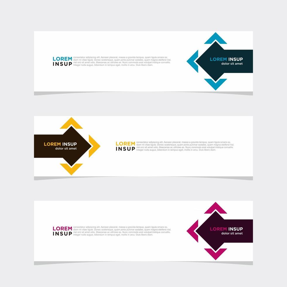 Modern vector banner web background abstract design template