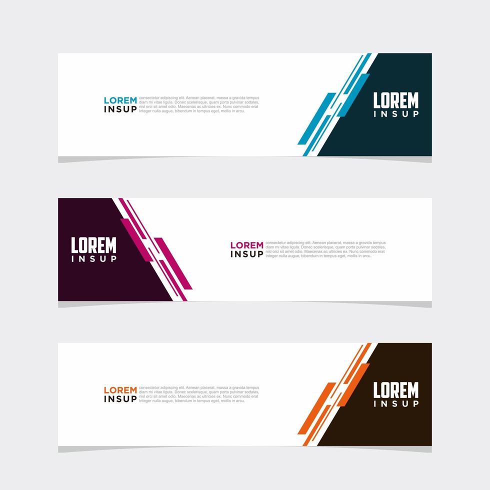 Modern vector banner web background abstract design template