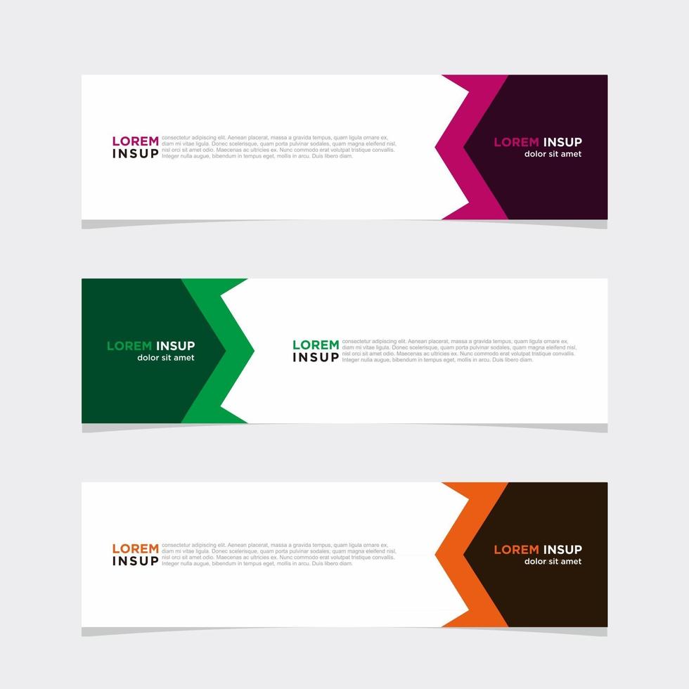 Modern vector banner web background abstract design template