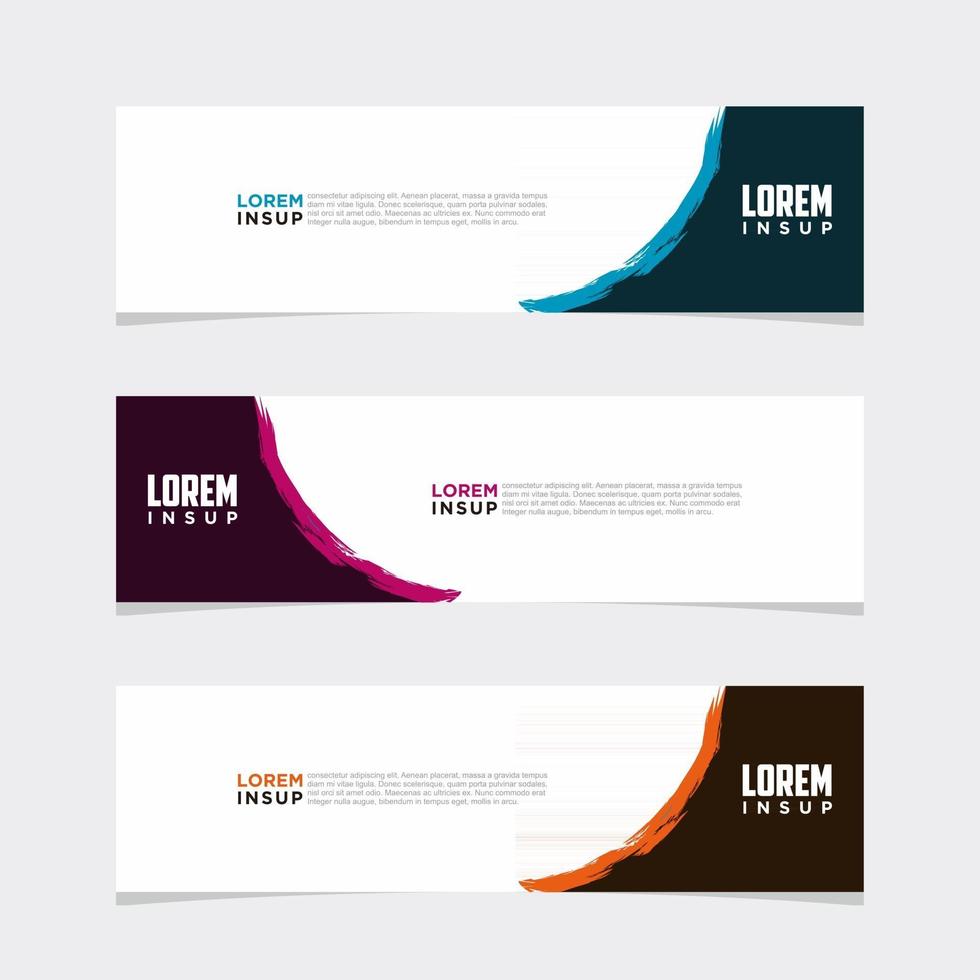 Modern vector banner web background abstract design template