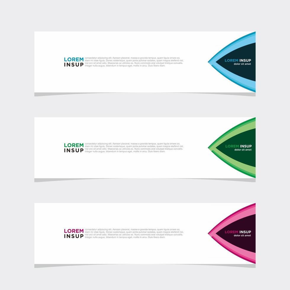 Modern vector banner web background abstract design template