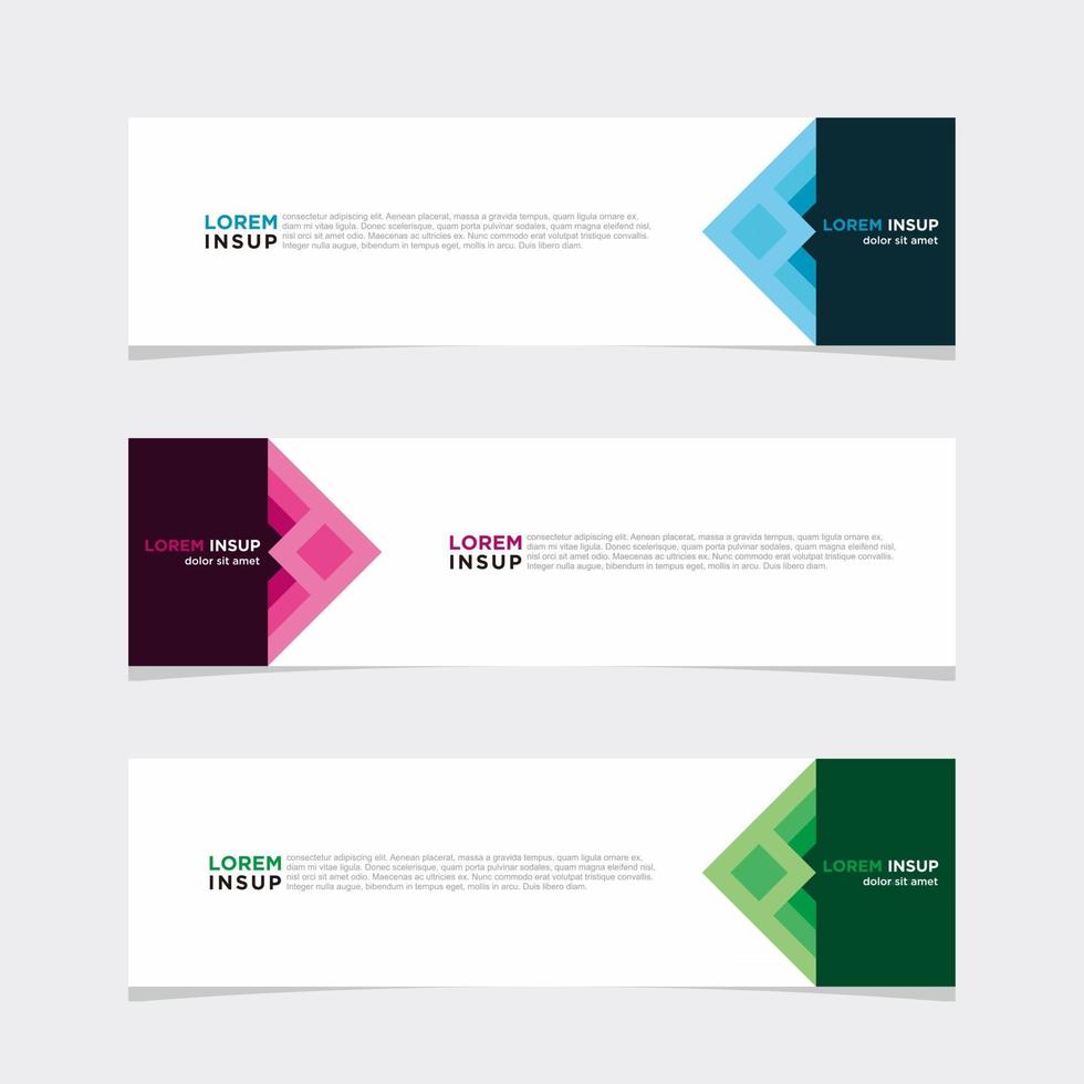 Modern vector banner web background abstract design template