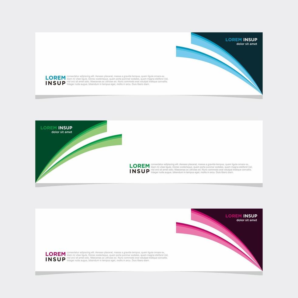 Modern vector banner web background abstract design template