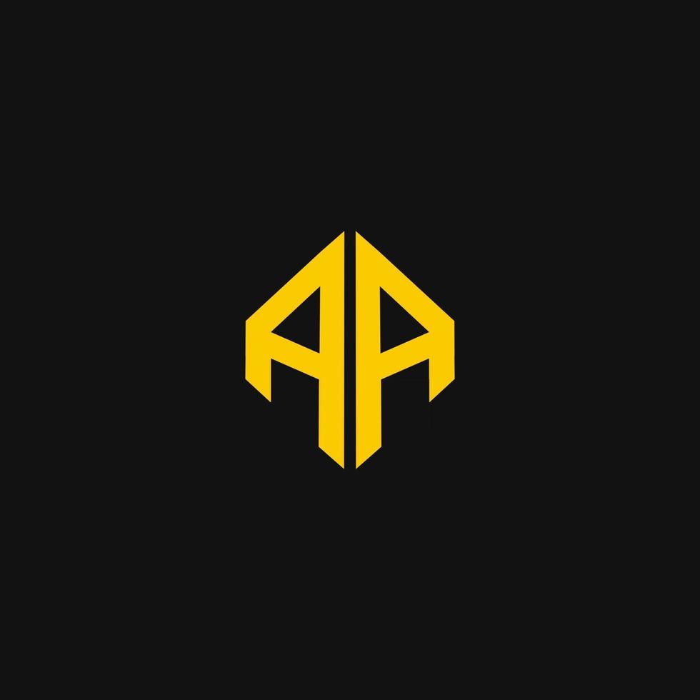 aa logo monograma plantilla de diseño moderno vector