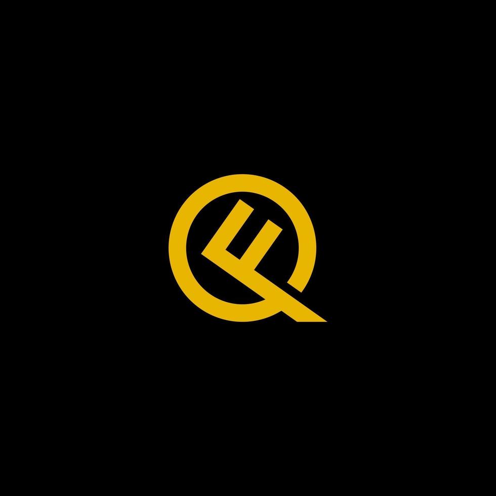 QF Logo monogram modern design template vector