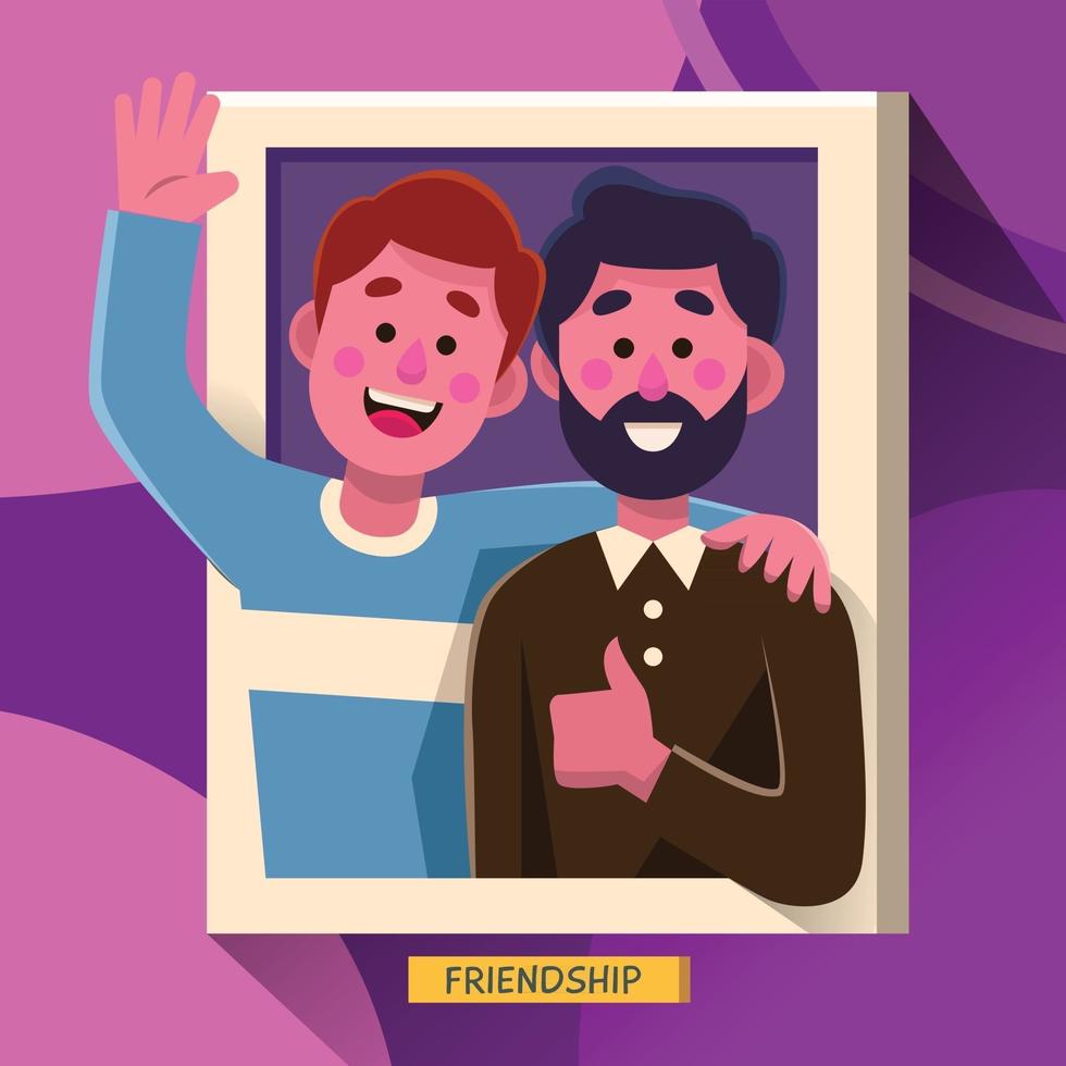 Happy Friendship Day Best Friend Forever vector