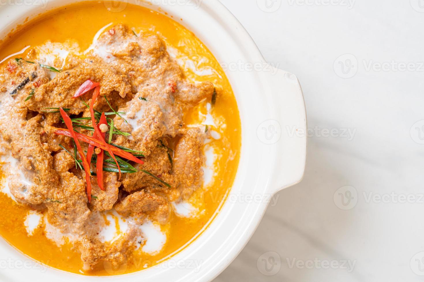 Panang curry with pork photo