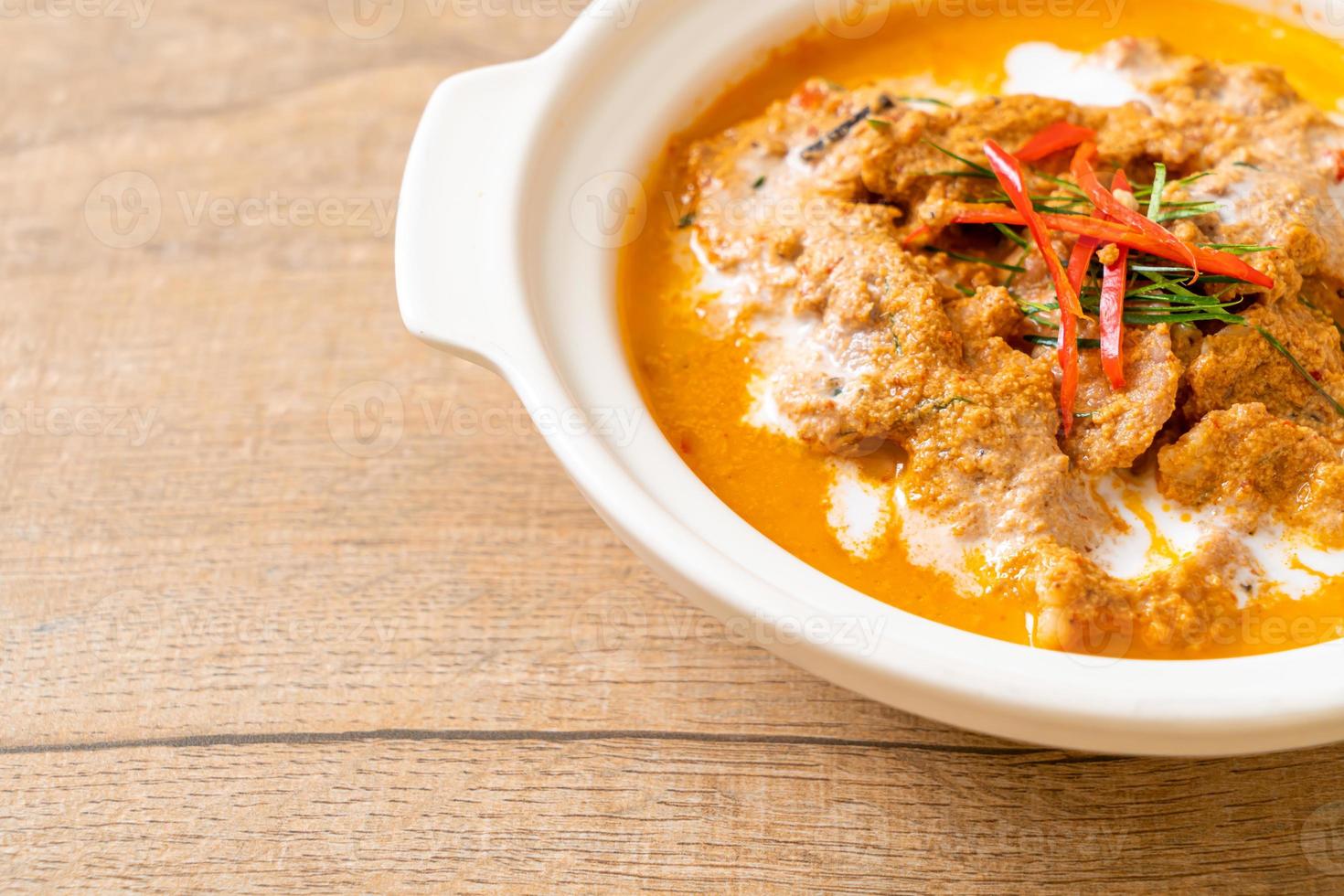 Panang curry with pork photo