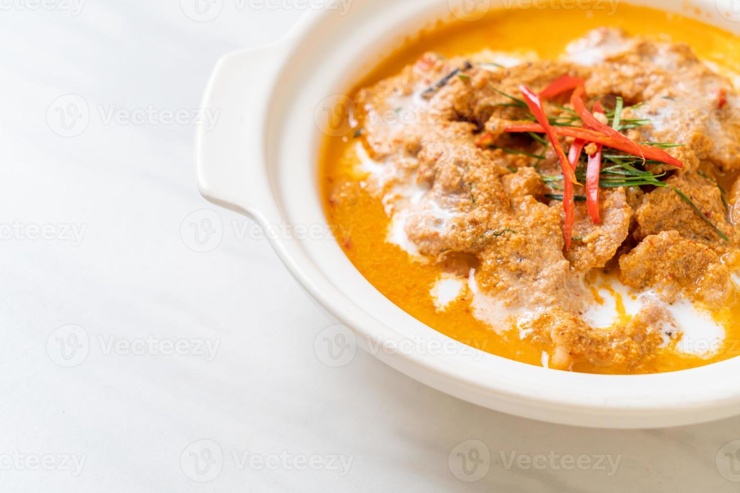 Panang curry with pork photo