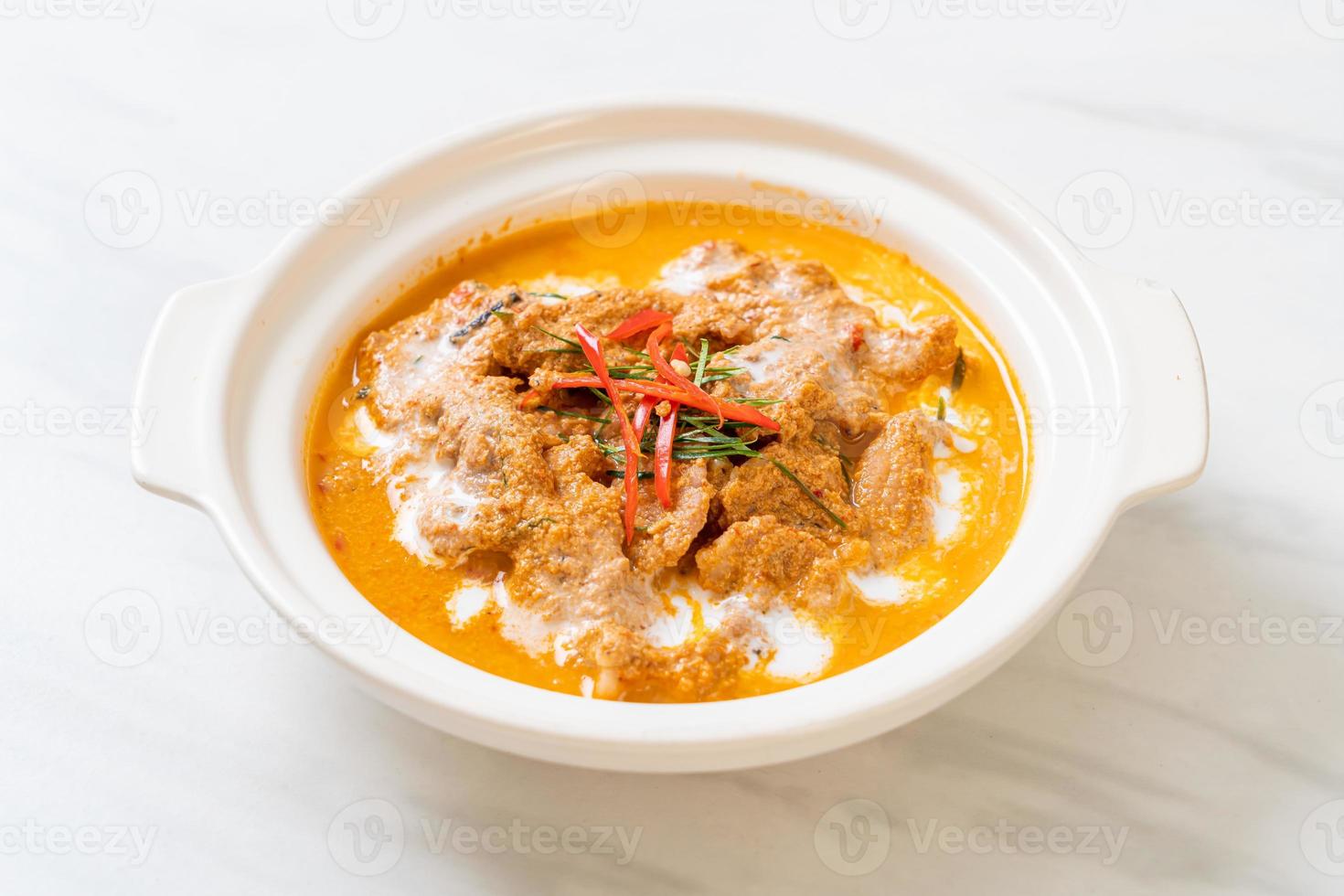Panang curry with pork photo