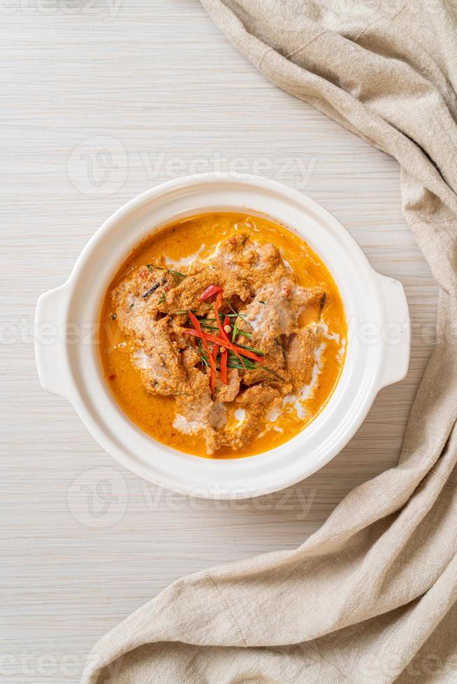 Panang curry with pork photo