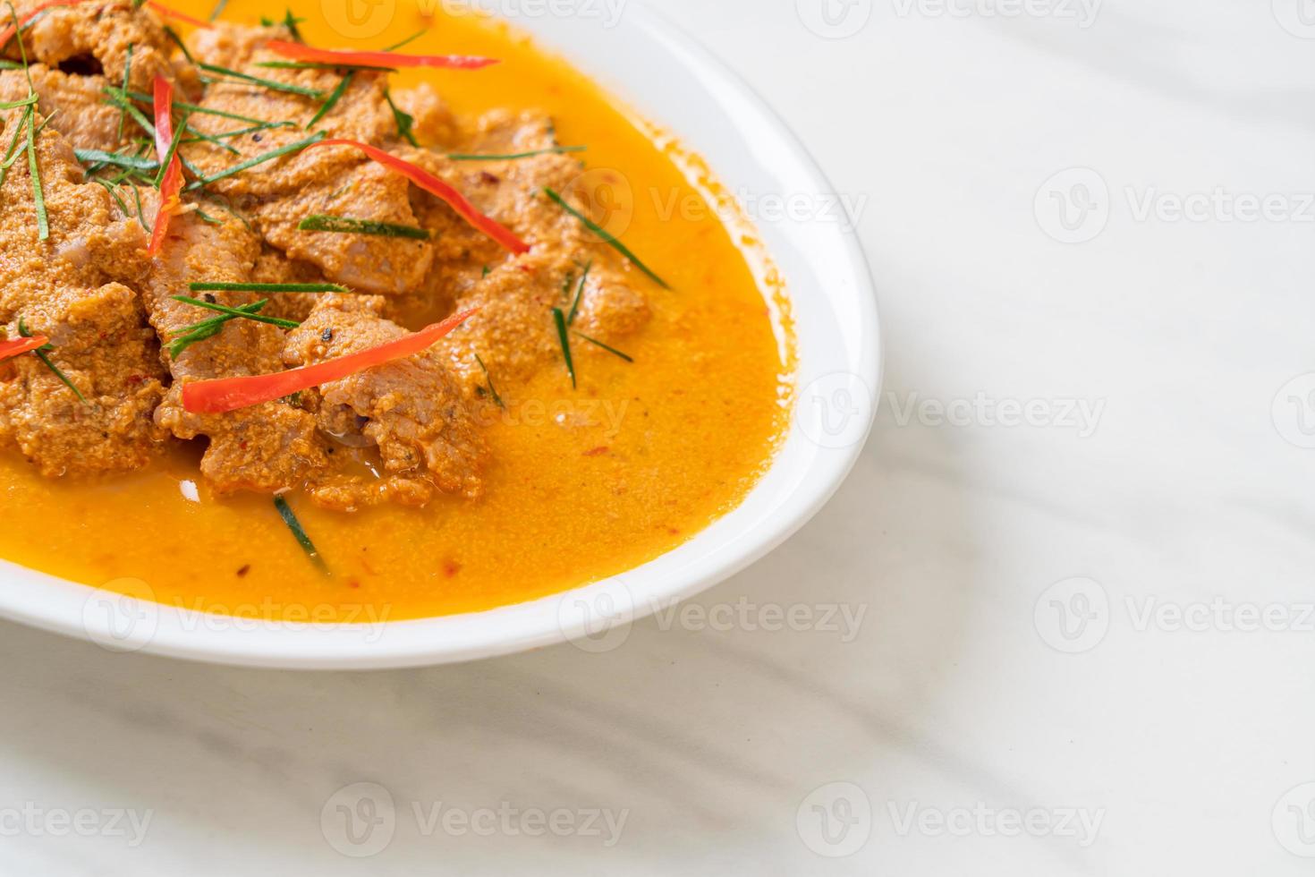 Panang curry with pork photo