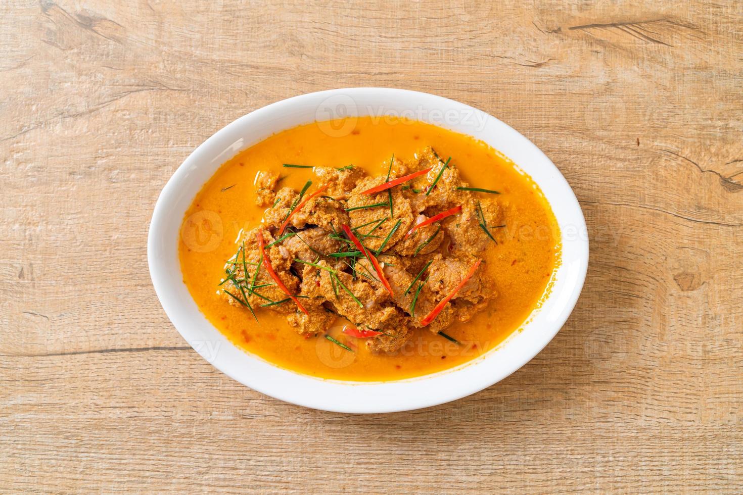 Panang curry with pork photo