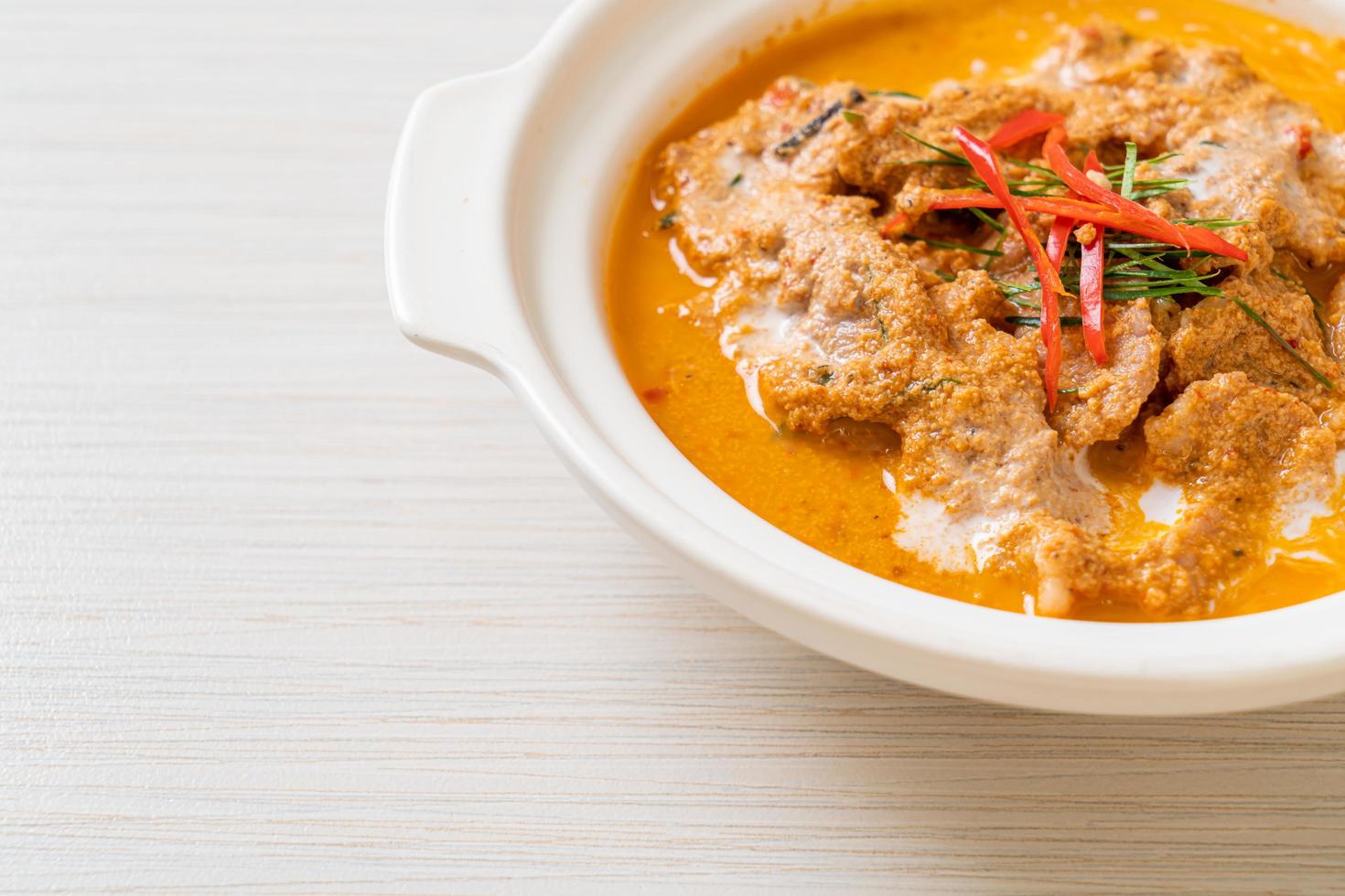 Panang curry with pork photo