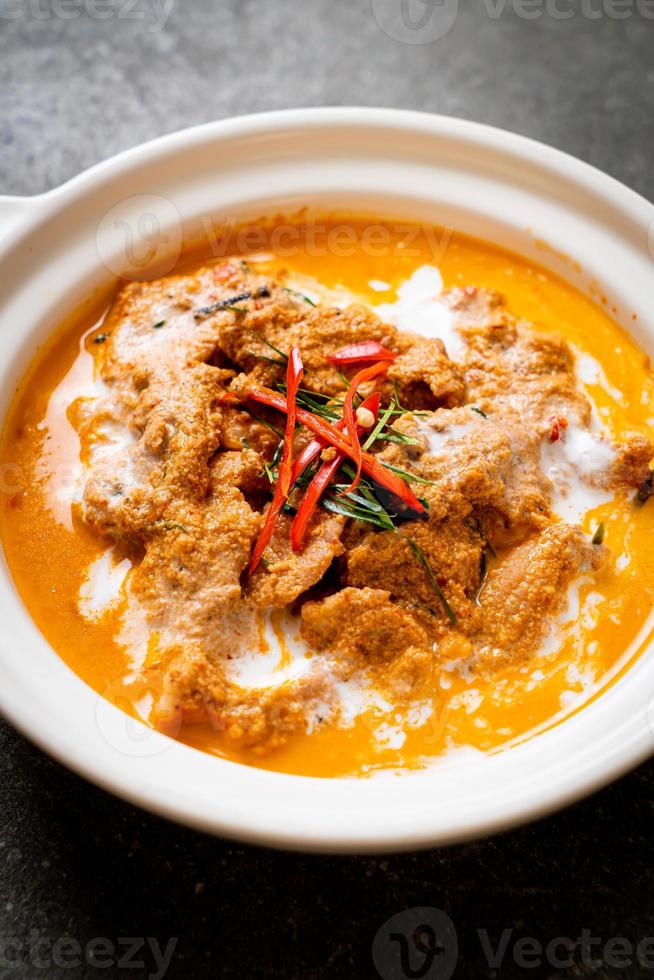 Panang curry with pork photo