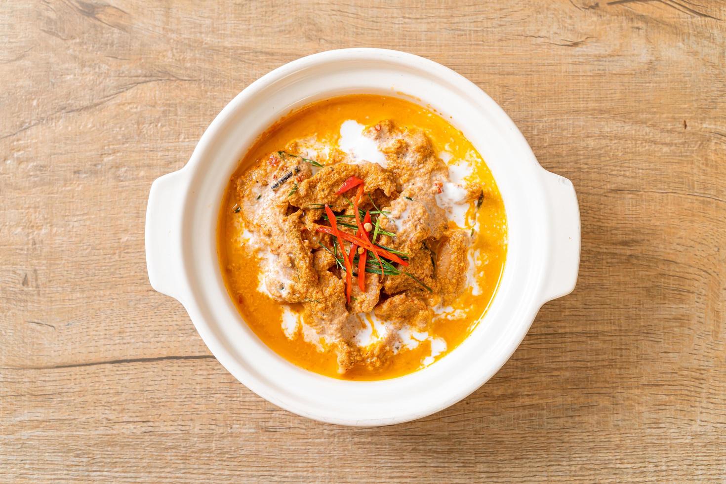 Panang curry with pork photo