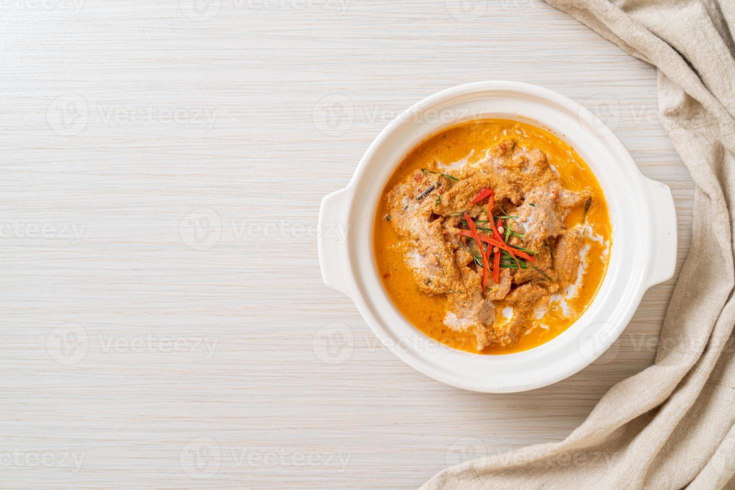 Panang curry with pork photo