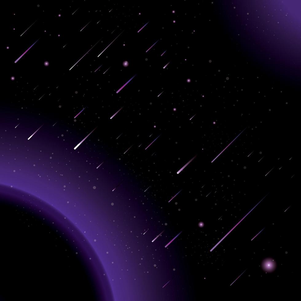 Meteor Background Concept vector
