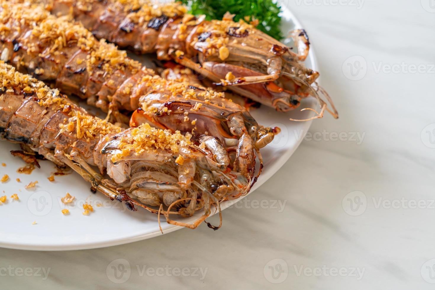 Fried Mantis Shrimp with Garlic photo