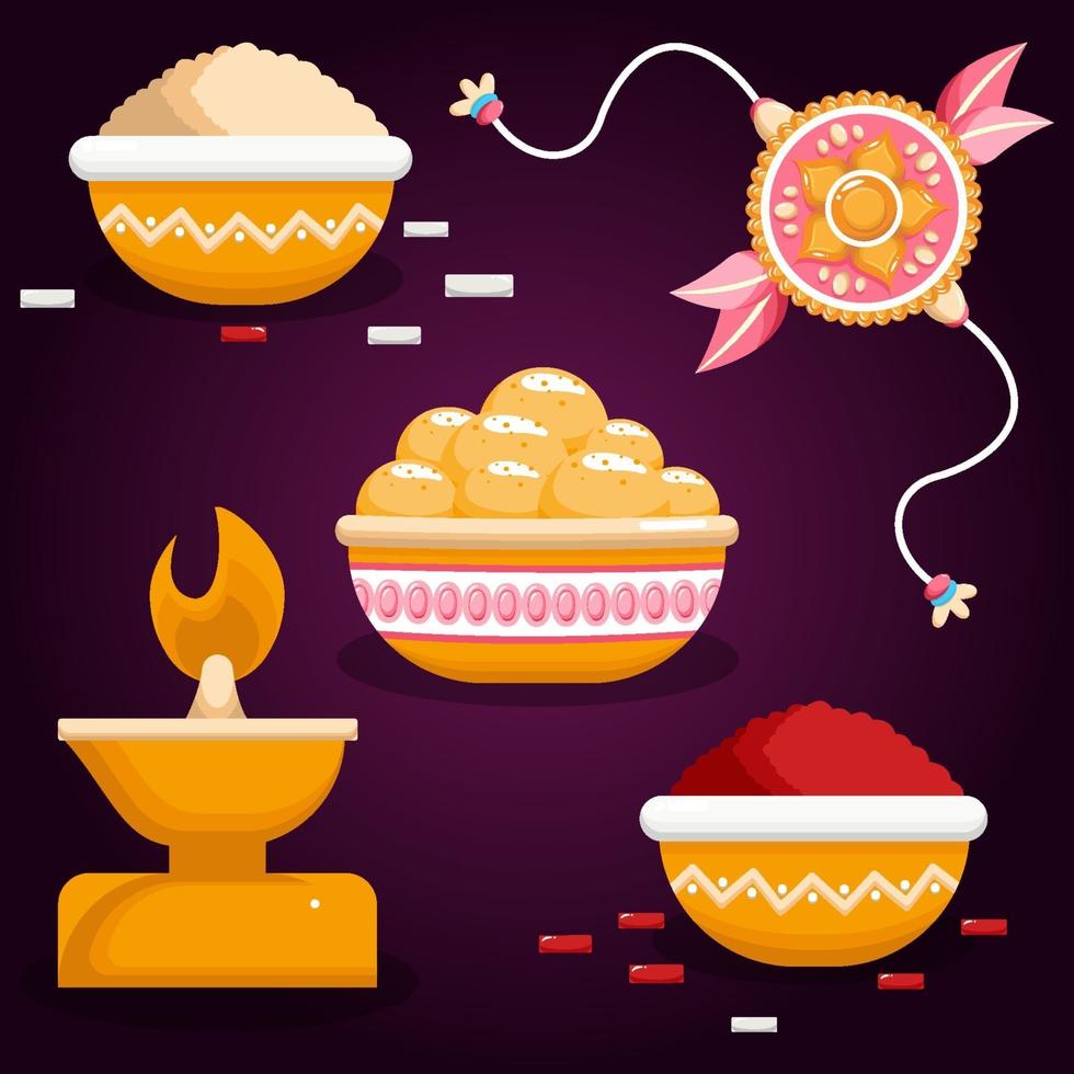 Raksha Bandhan Elements vector