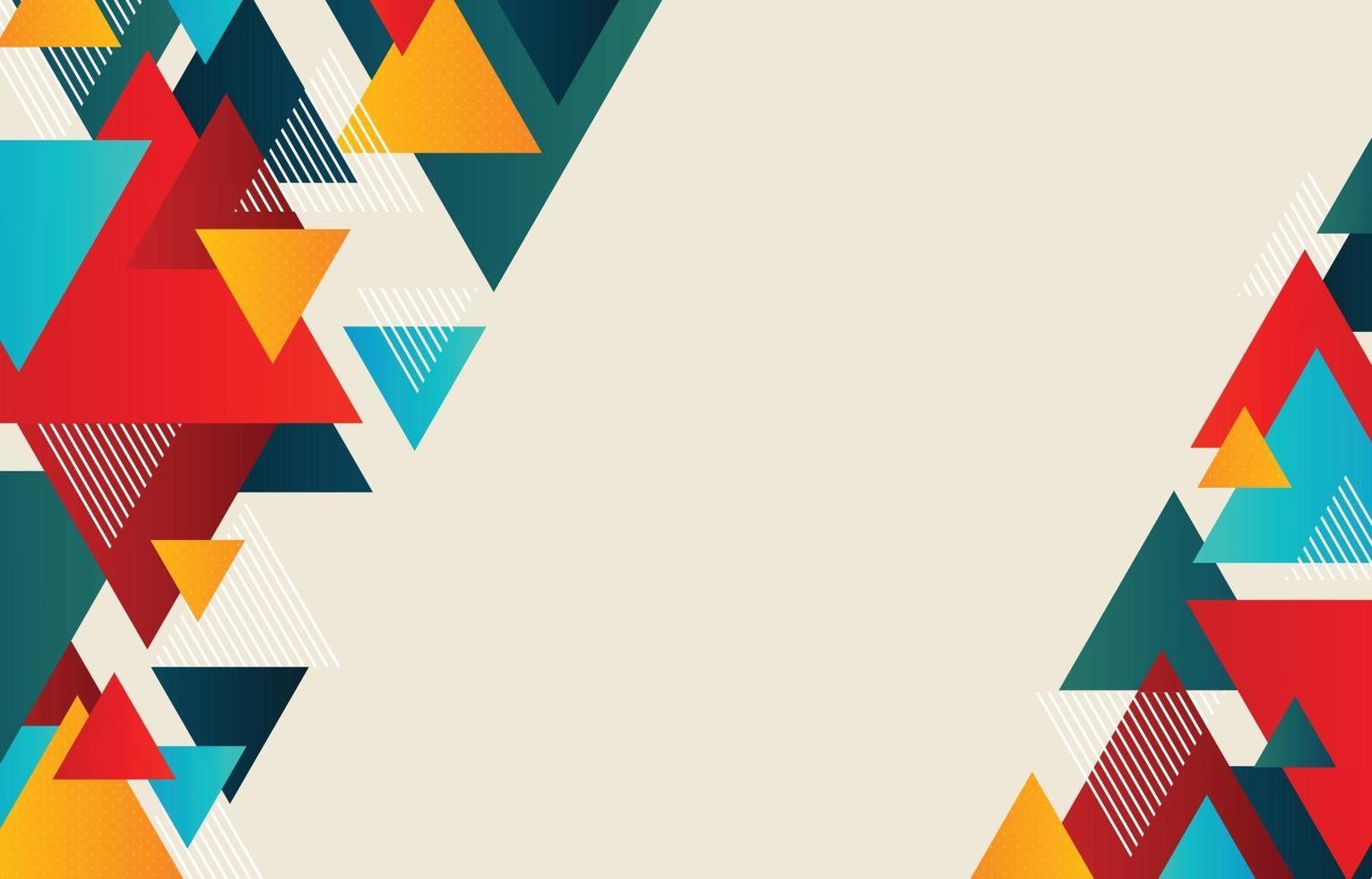 Abstract Triangular Geometric Background vector