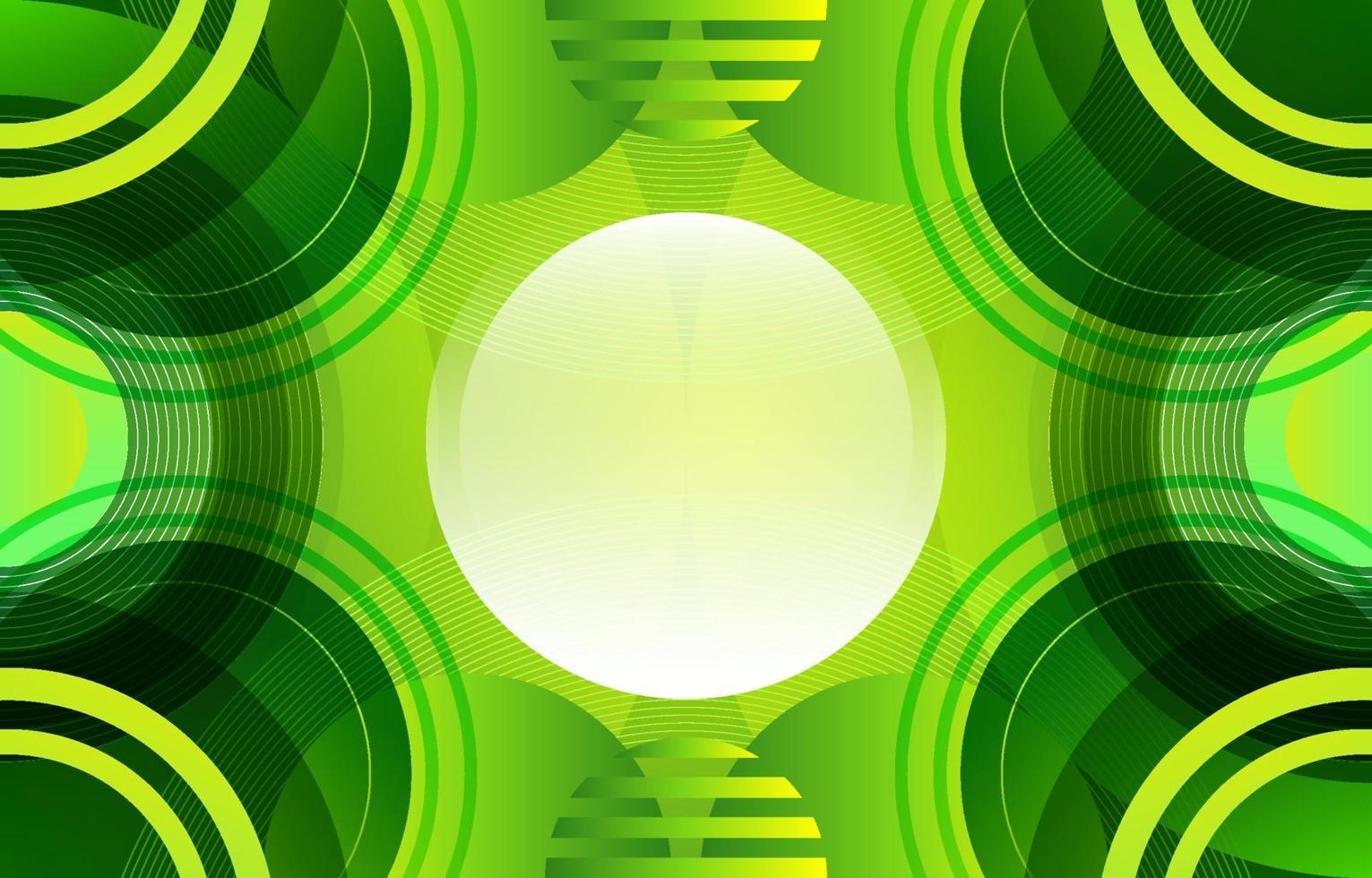 Creative Geometrical Circle Green Gradient vector