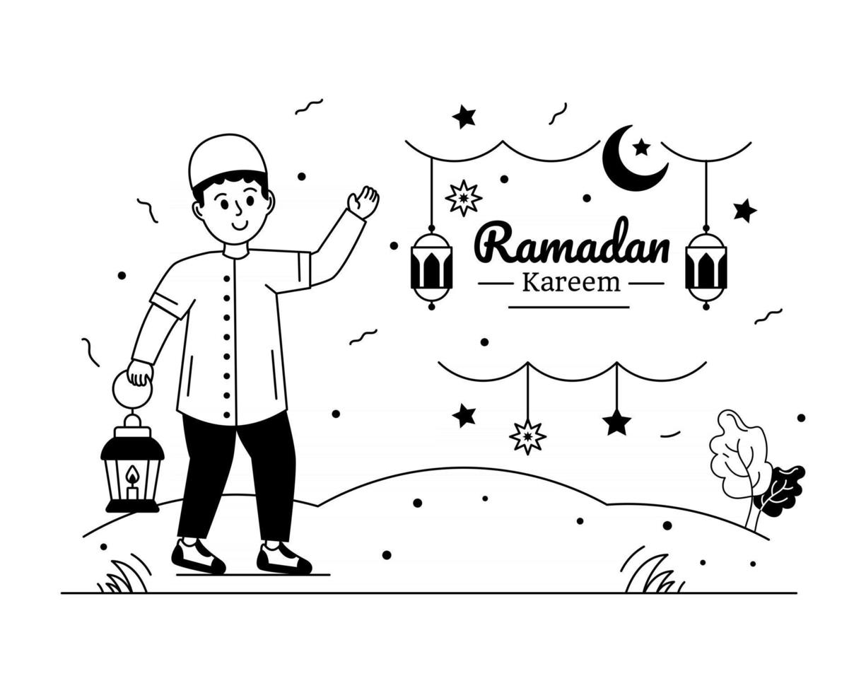 Ramadan Holy Month vector