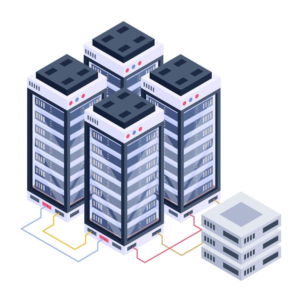 Data Server Room vector