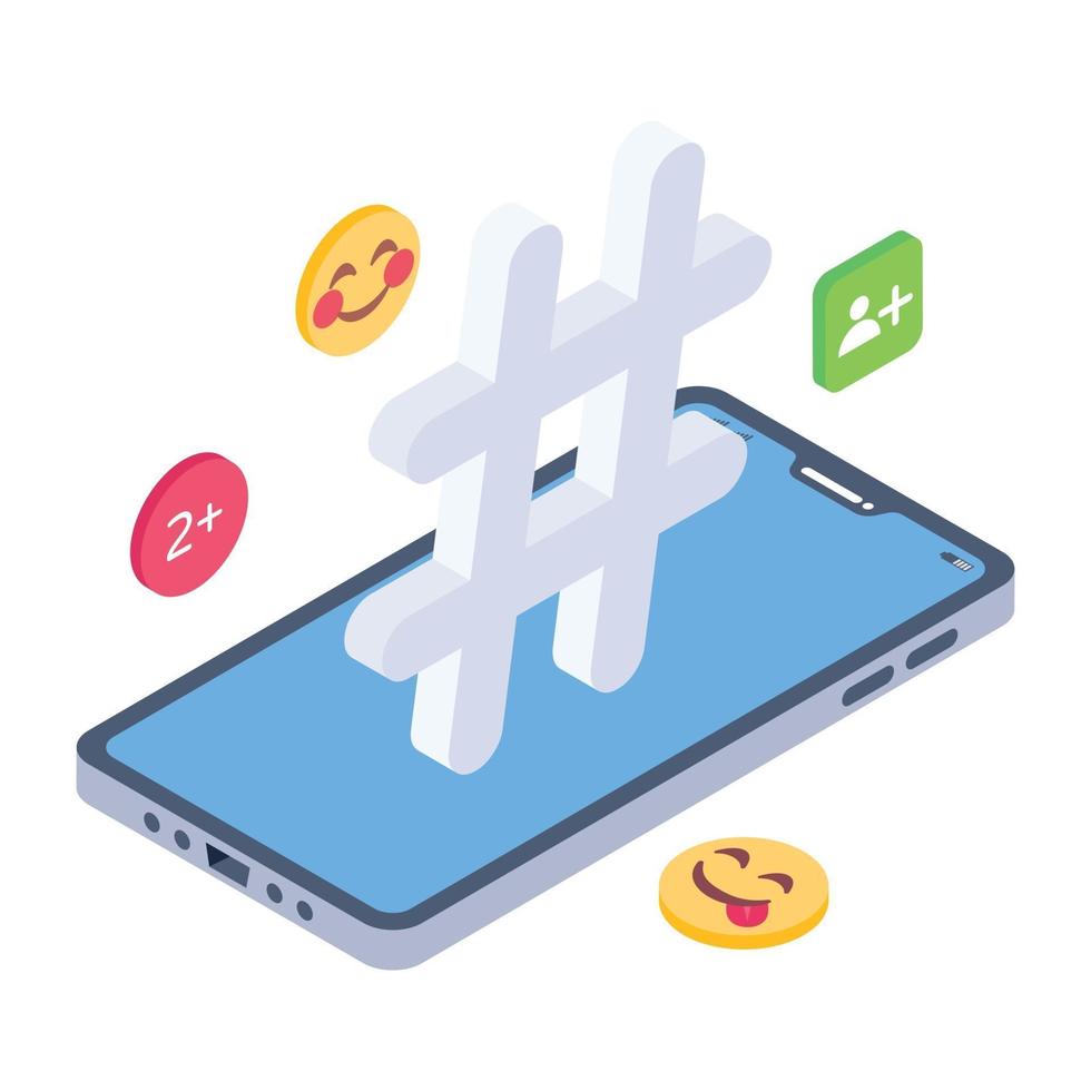 Social Media Tag vector