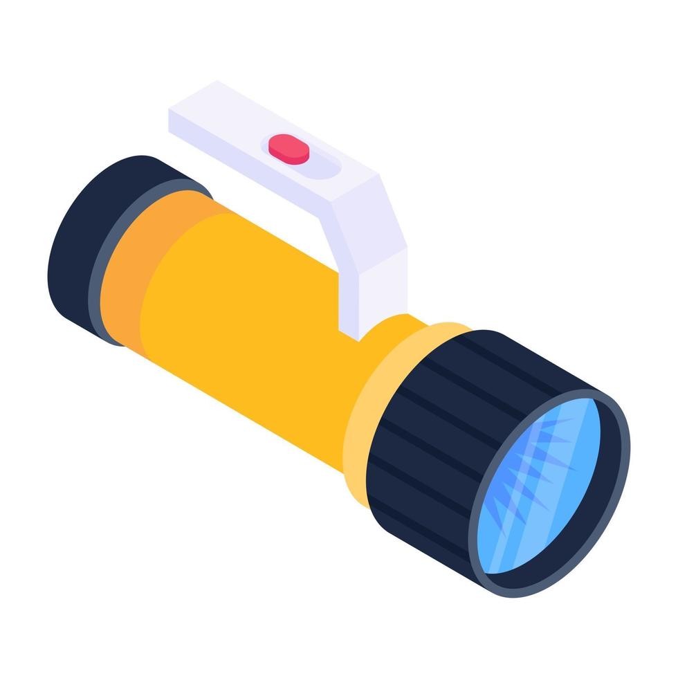 Hand Held Flashlight vector