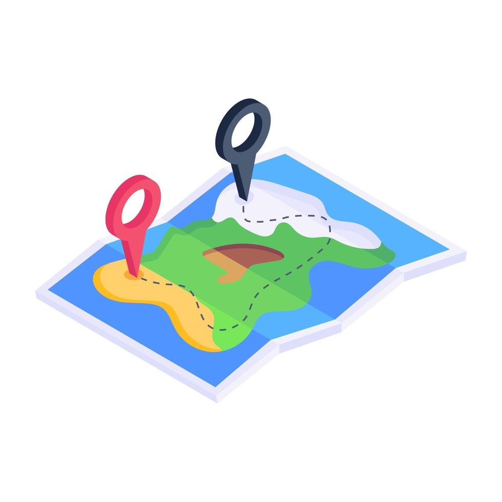 Location Map and Gps vector