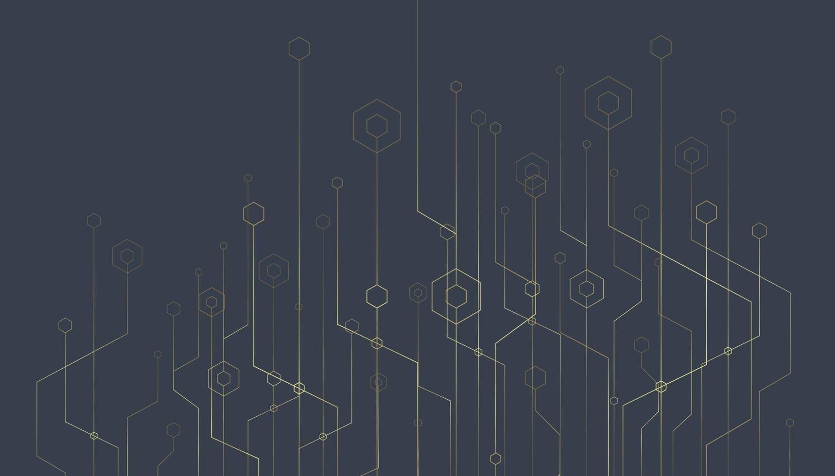 Abstract lines background. Technology connection digital data and big data concept. vector