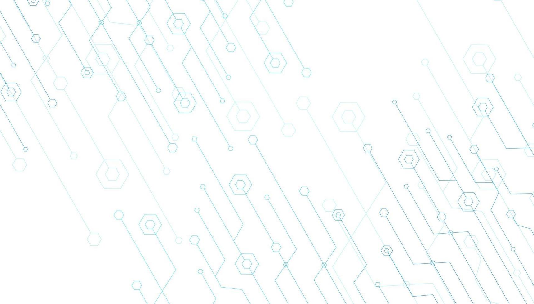 Abstract lines and dots connect background. Technology connection digital data and big data concept. vector