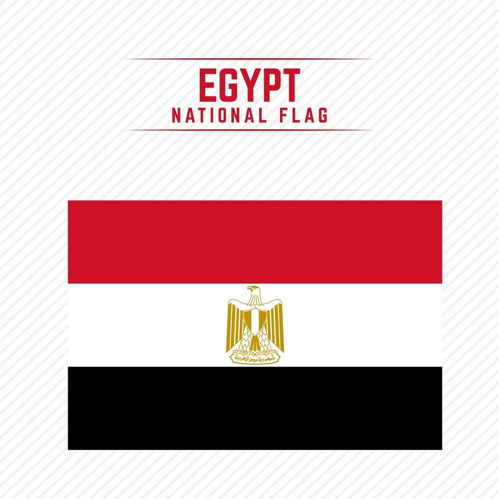 National Flag of Egypt vector