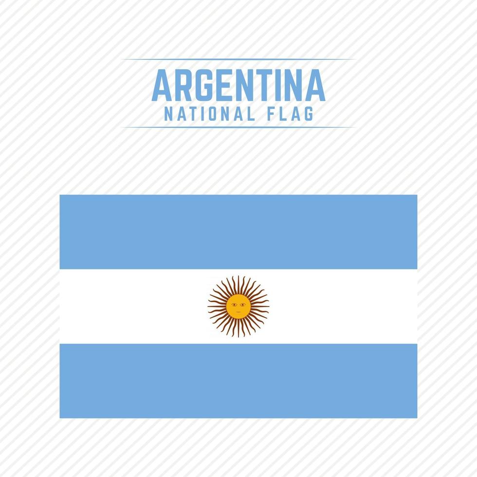 National Flag of Argentina vector