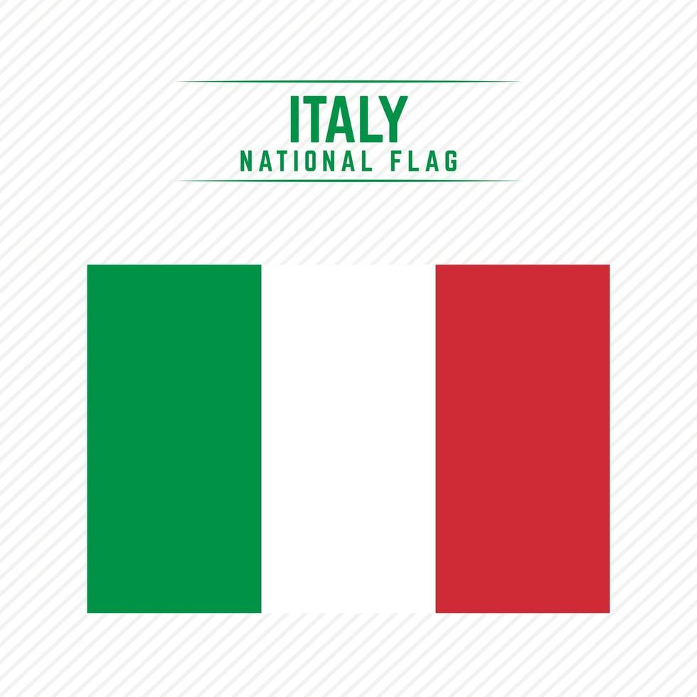 bandera nacional de italia vector