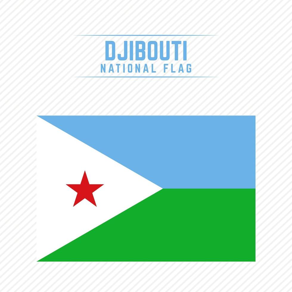 National Flag of Djibouti vector