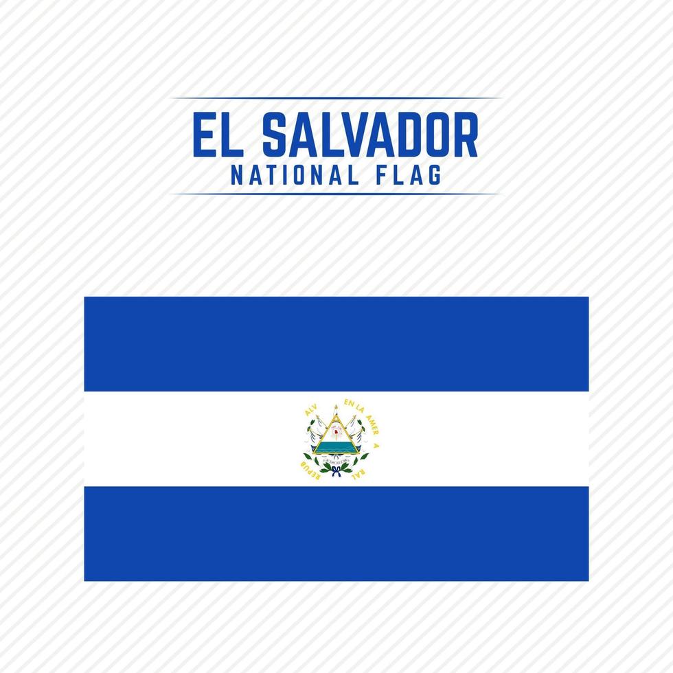 bandera nacional de el salvador vector