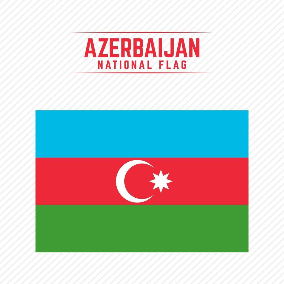 National Flag of Azerbaijan vector