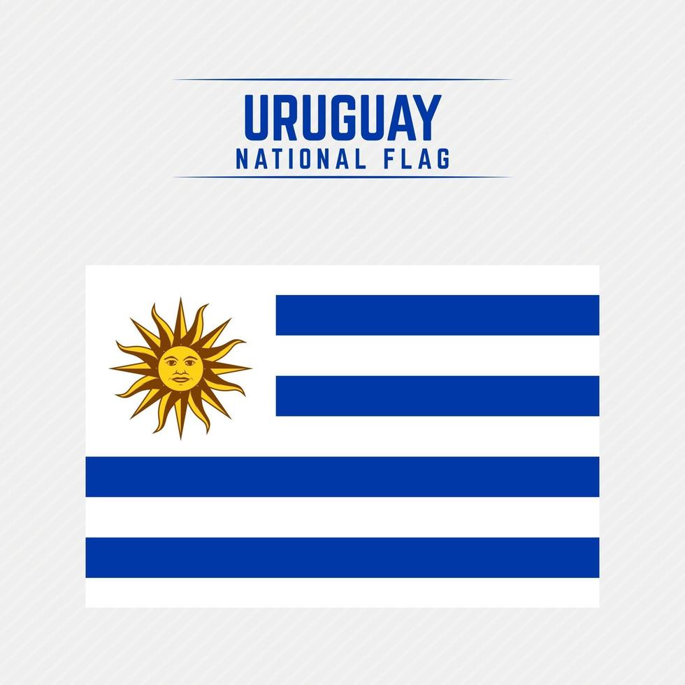 bandera nacional de uruguay vector