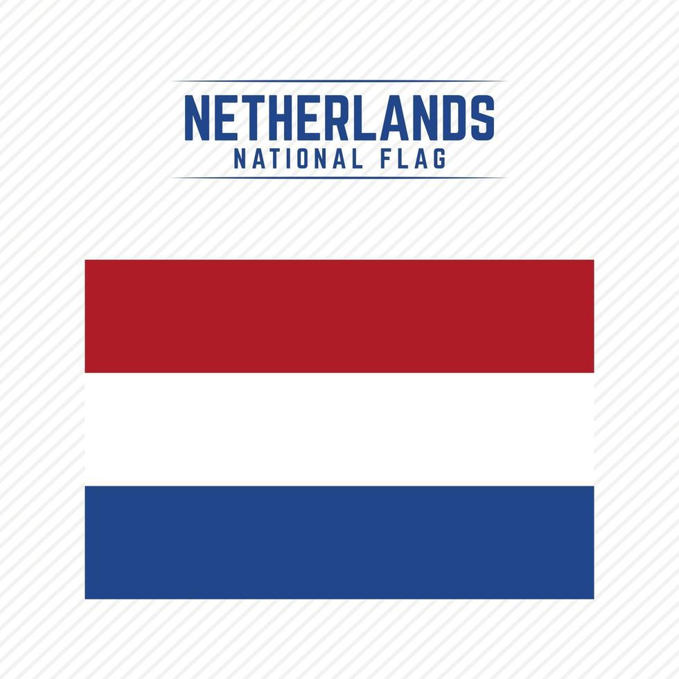 National Flag of Netherlands vector
