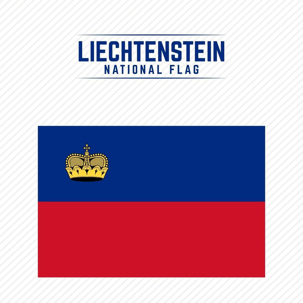 National Flag of Liechtenstein vector