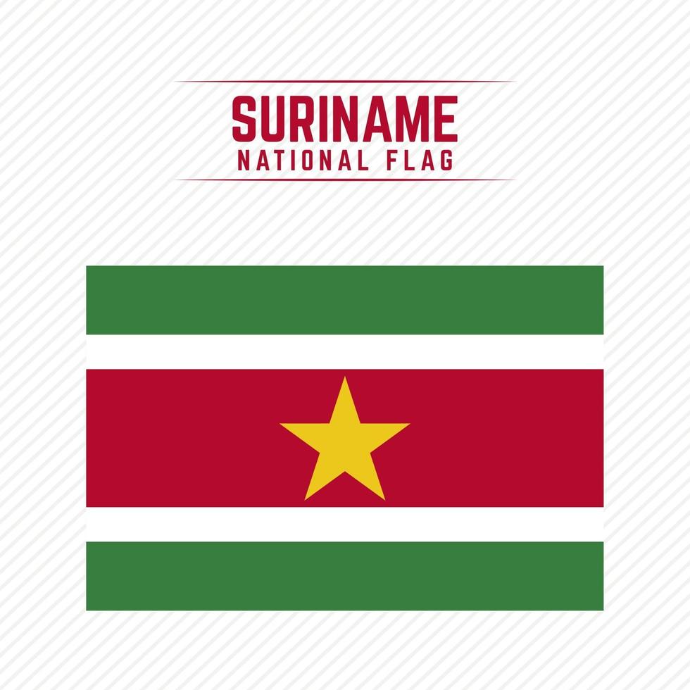 bandera nacional de surinam vector