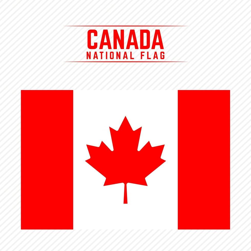 bandera nacional de canadá vector