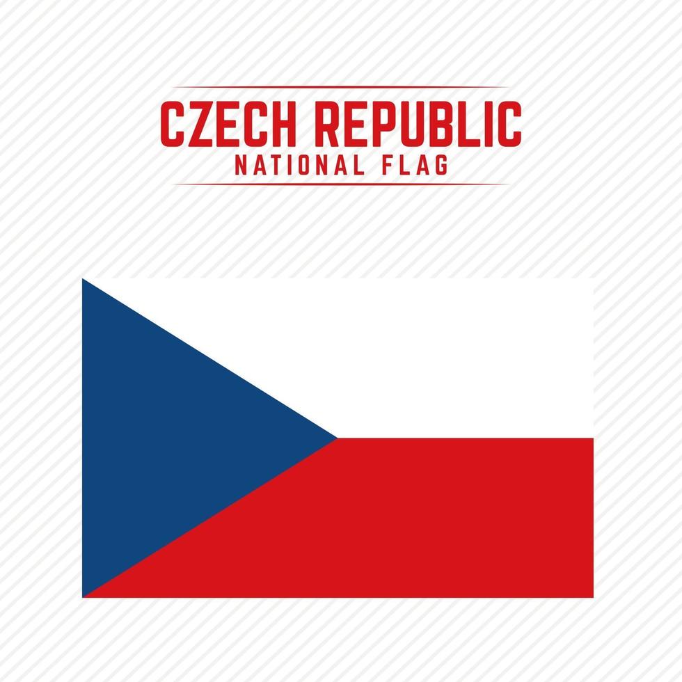 National Flag of Czech Republic vector